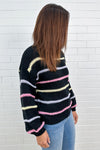 Black Multi Stripe