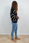 Black Multi Stripe