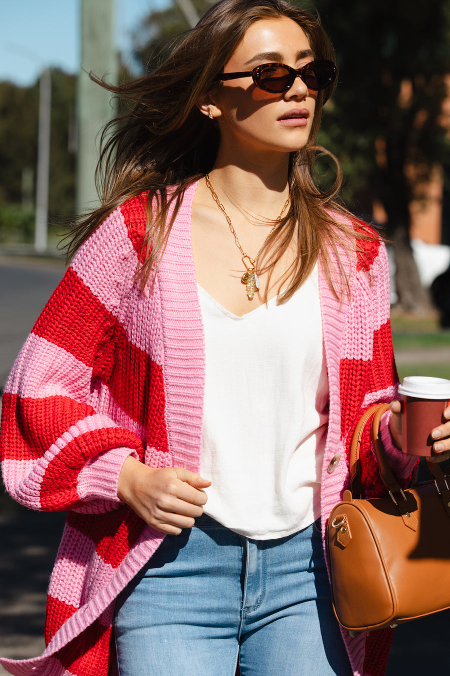 Pink Red Stripe