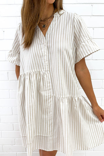 Beige White Stripe: kym
