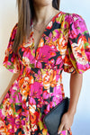 Pink Orange Floral