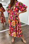 Pink Orange Floral