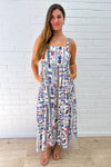 Blue Multi Print