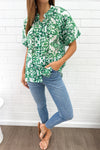Green White Tile