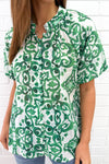 Green White Tile