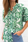 Green White Tile