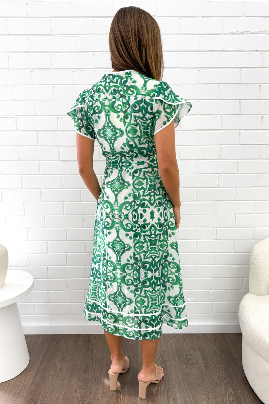 Green White Tile