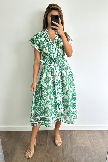 Green White Tile: kym