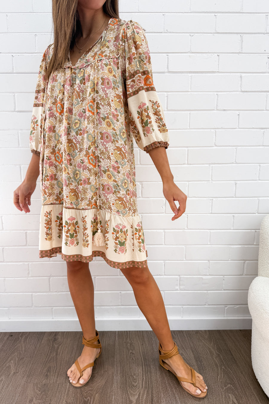 Cream Floral Multi