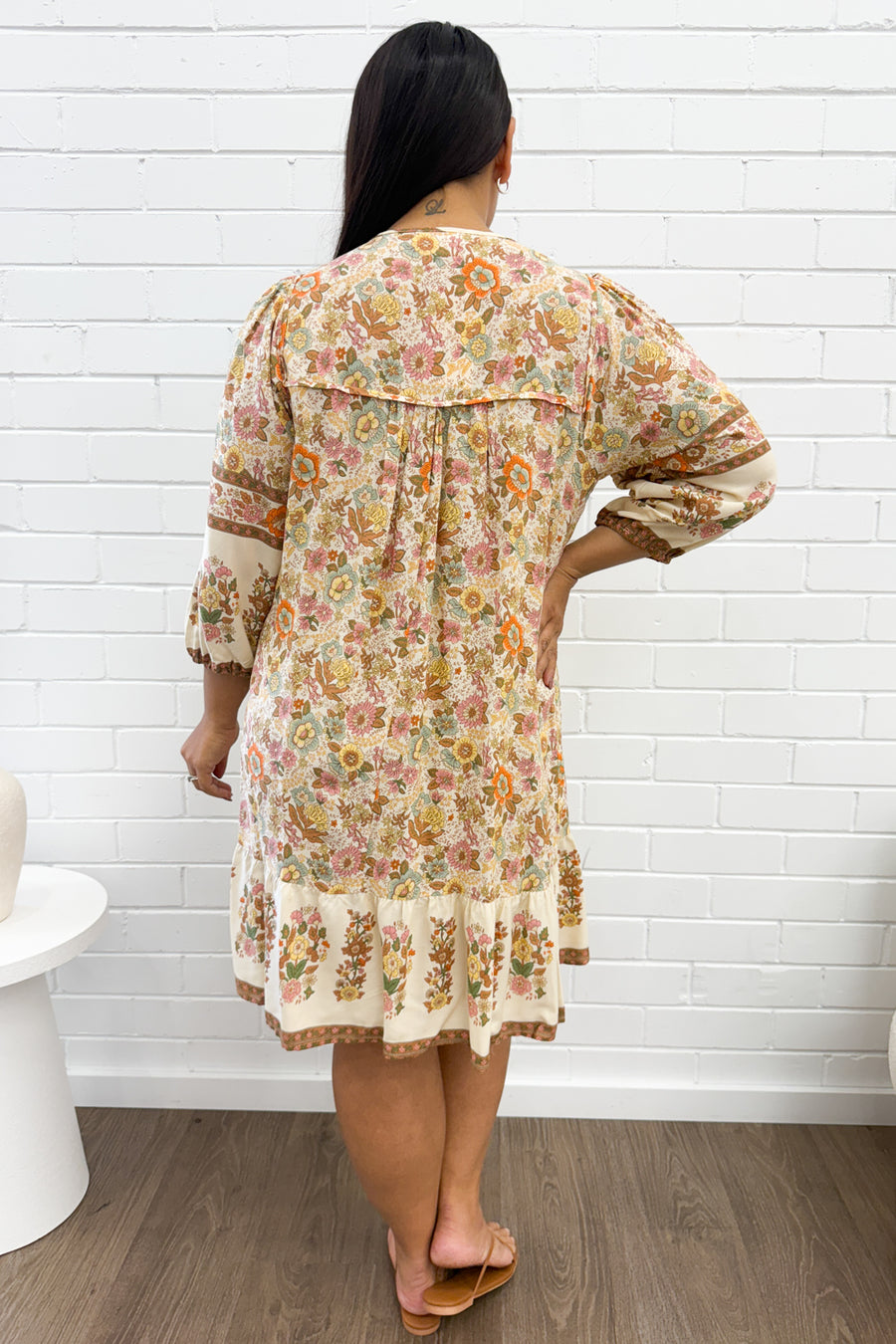 Cream Floral Multi