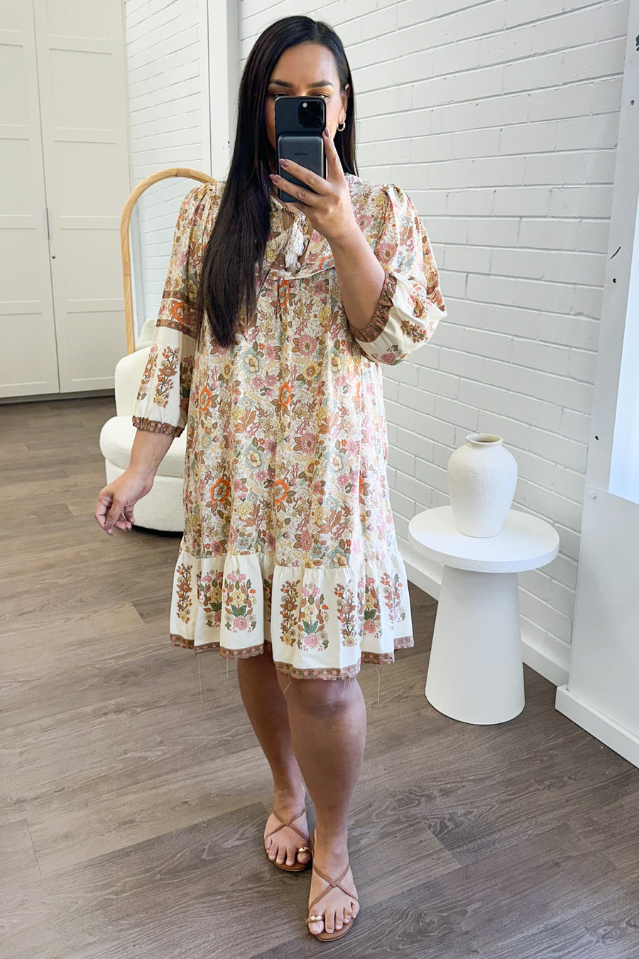 Cream Floral Multi