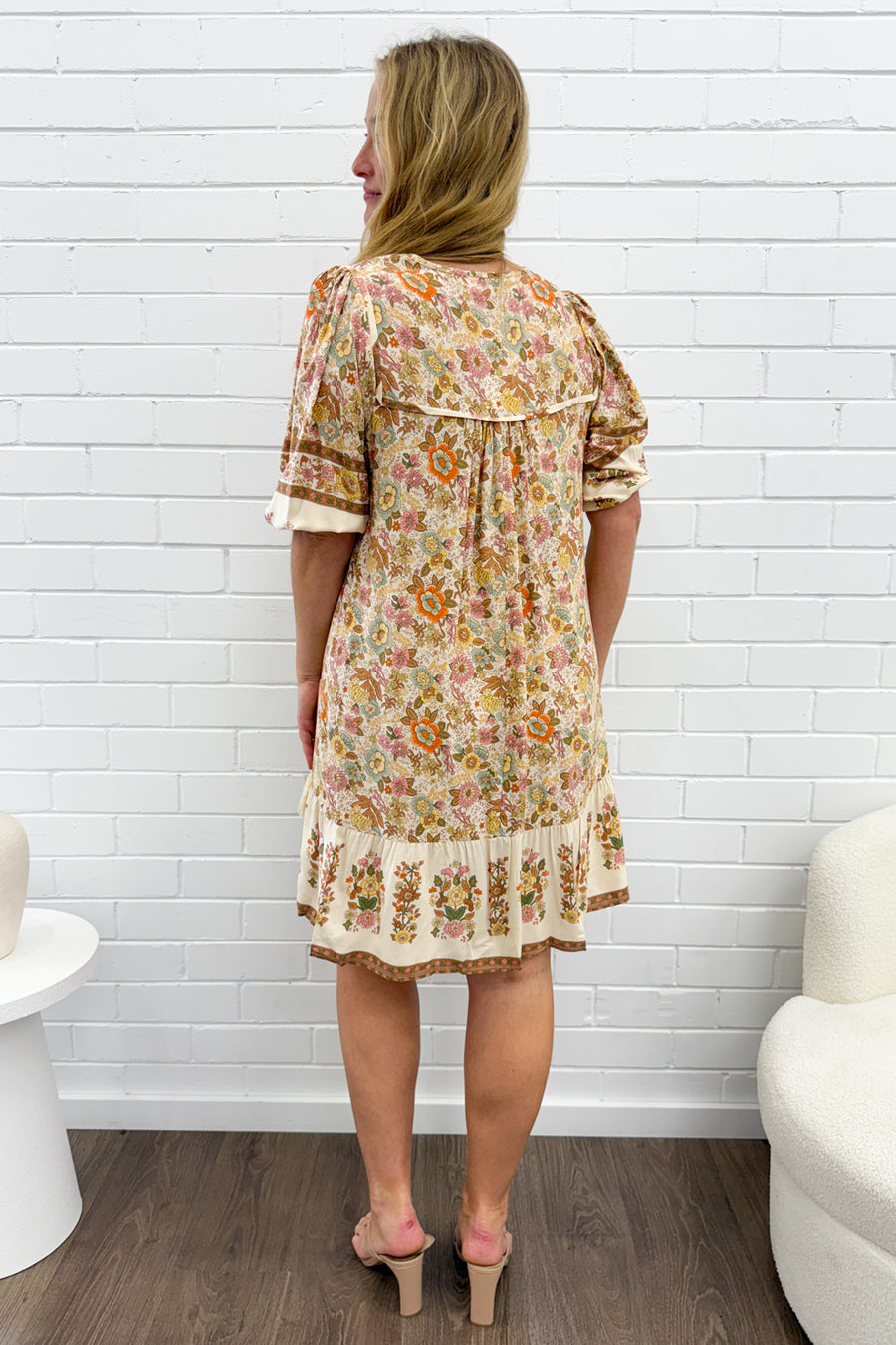 Cream Floral Multi