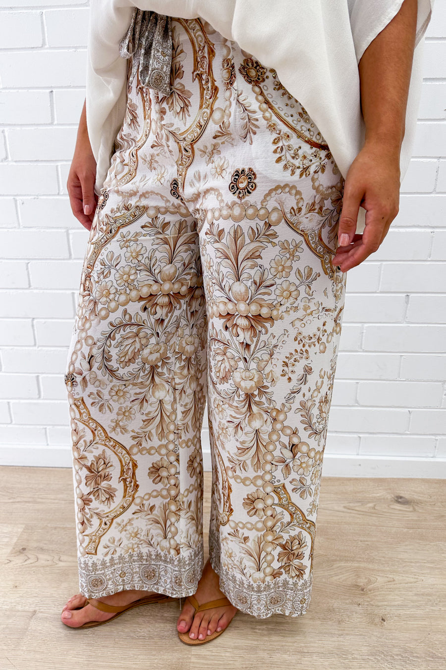 Cream Vintage Floral