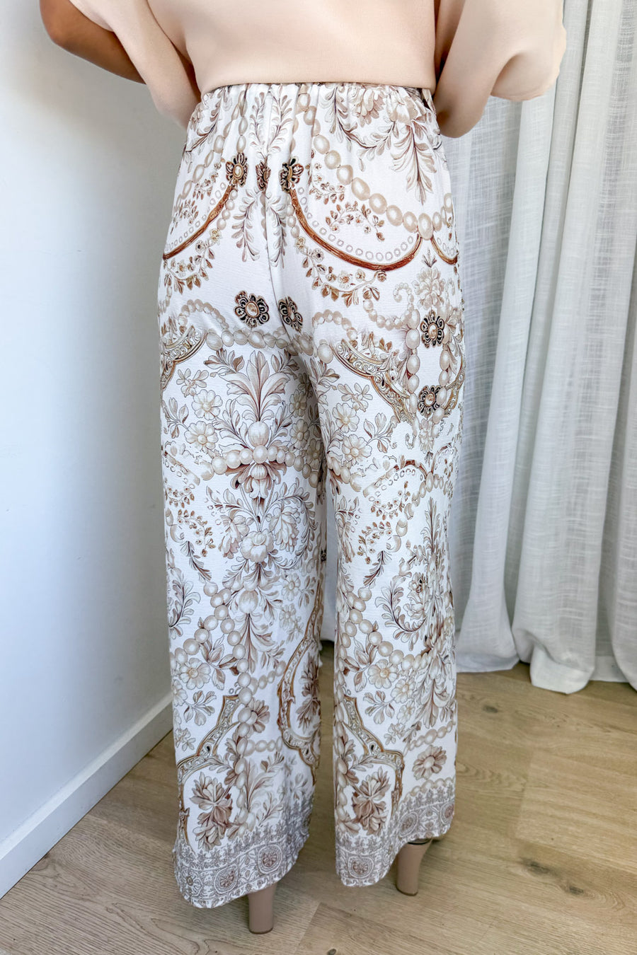 Cream Vintage Floral