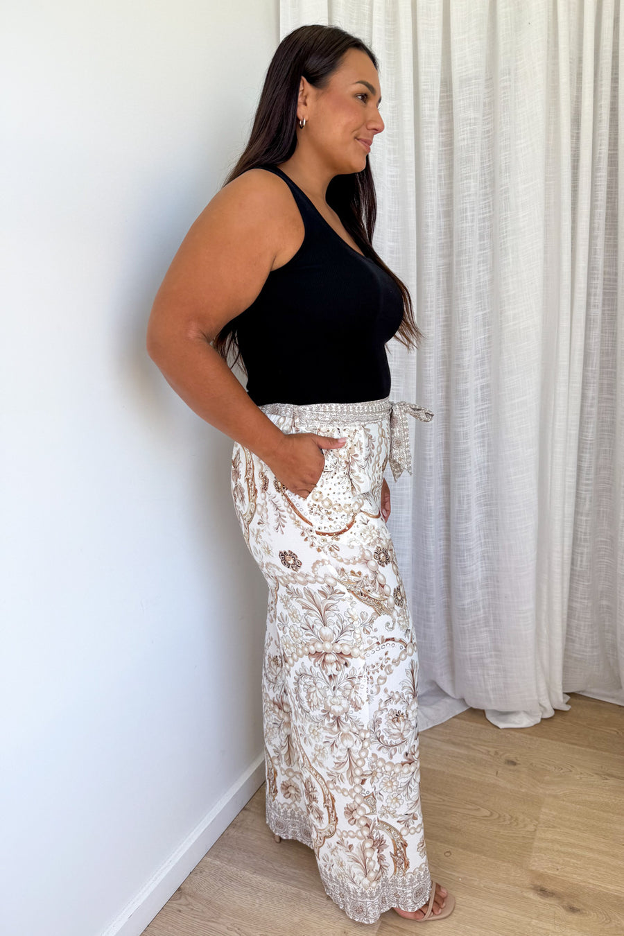 Cream Vintage Floral