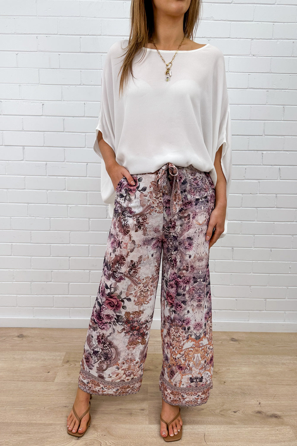 Jasmine Pants - Violet Floral – Vine Apparel