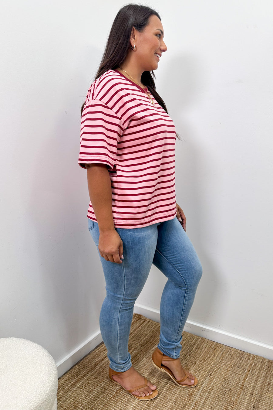 Burgundy Stripe