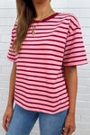 Burgundy Stripe