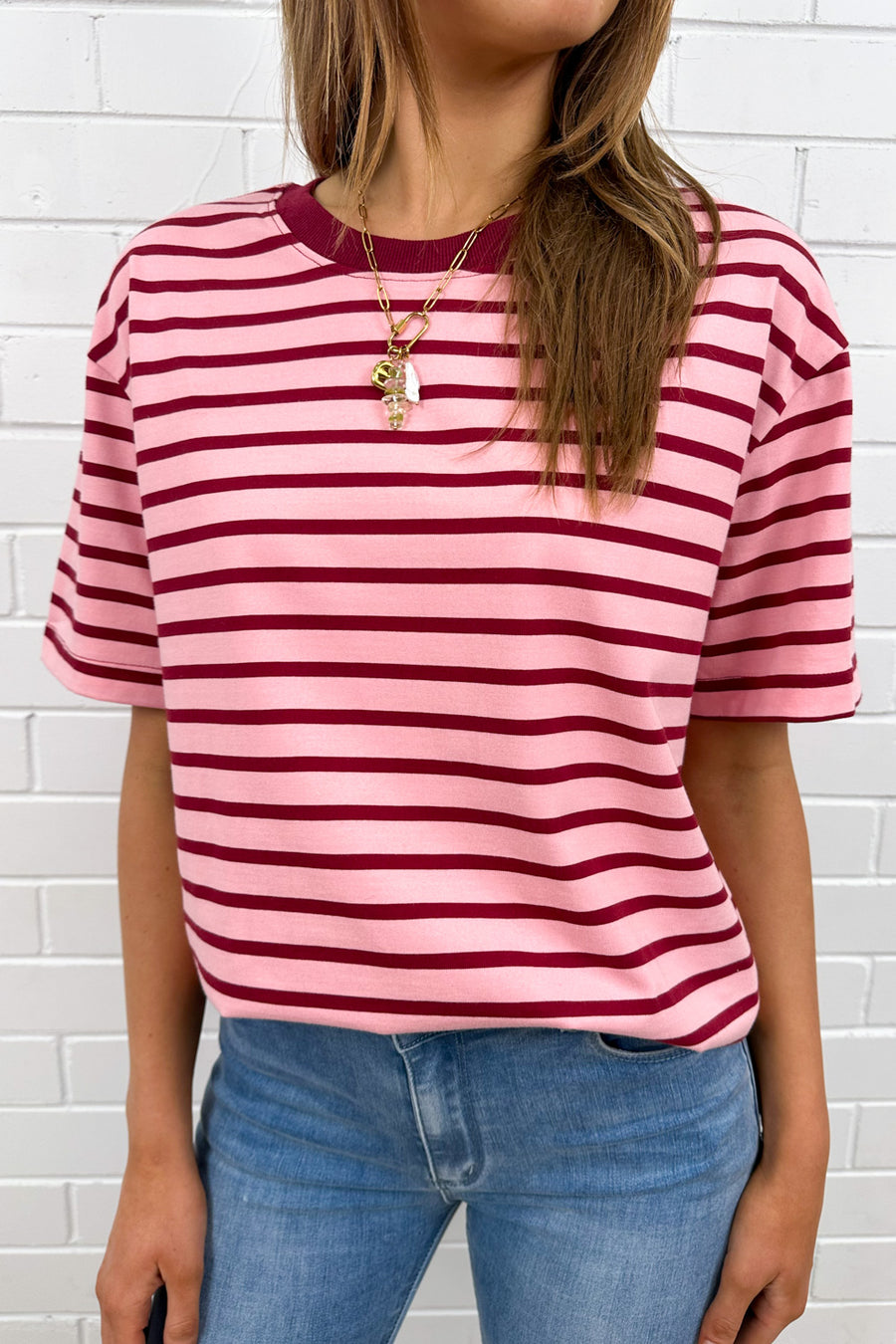 Burgundy Stripe