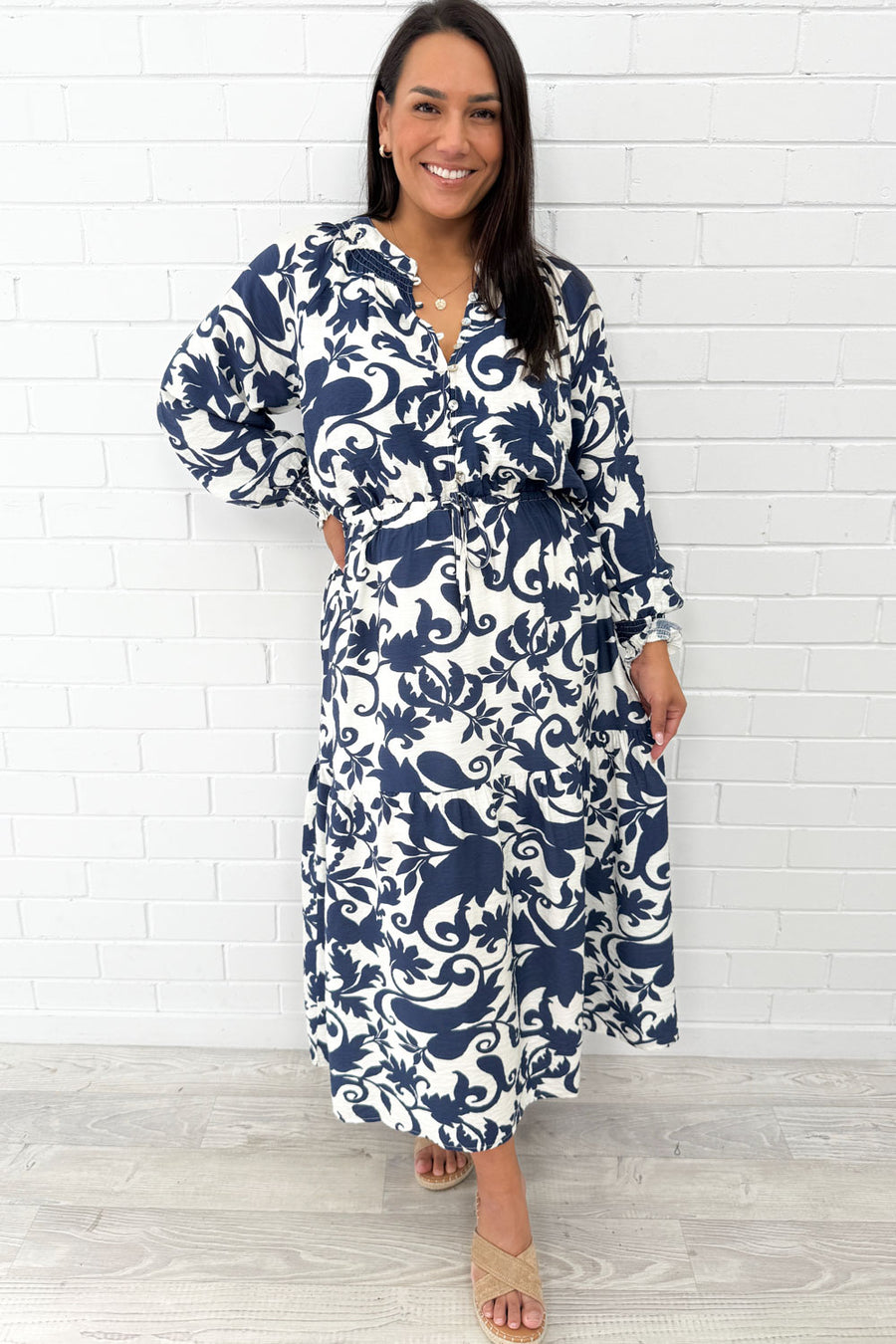 Navy Floral