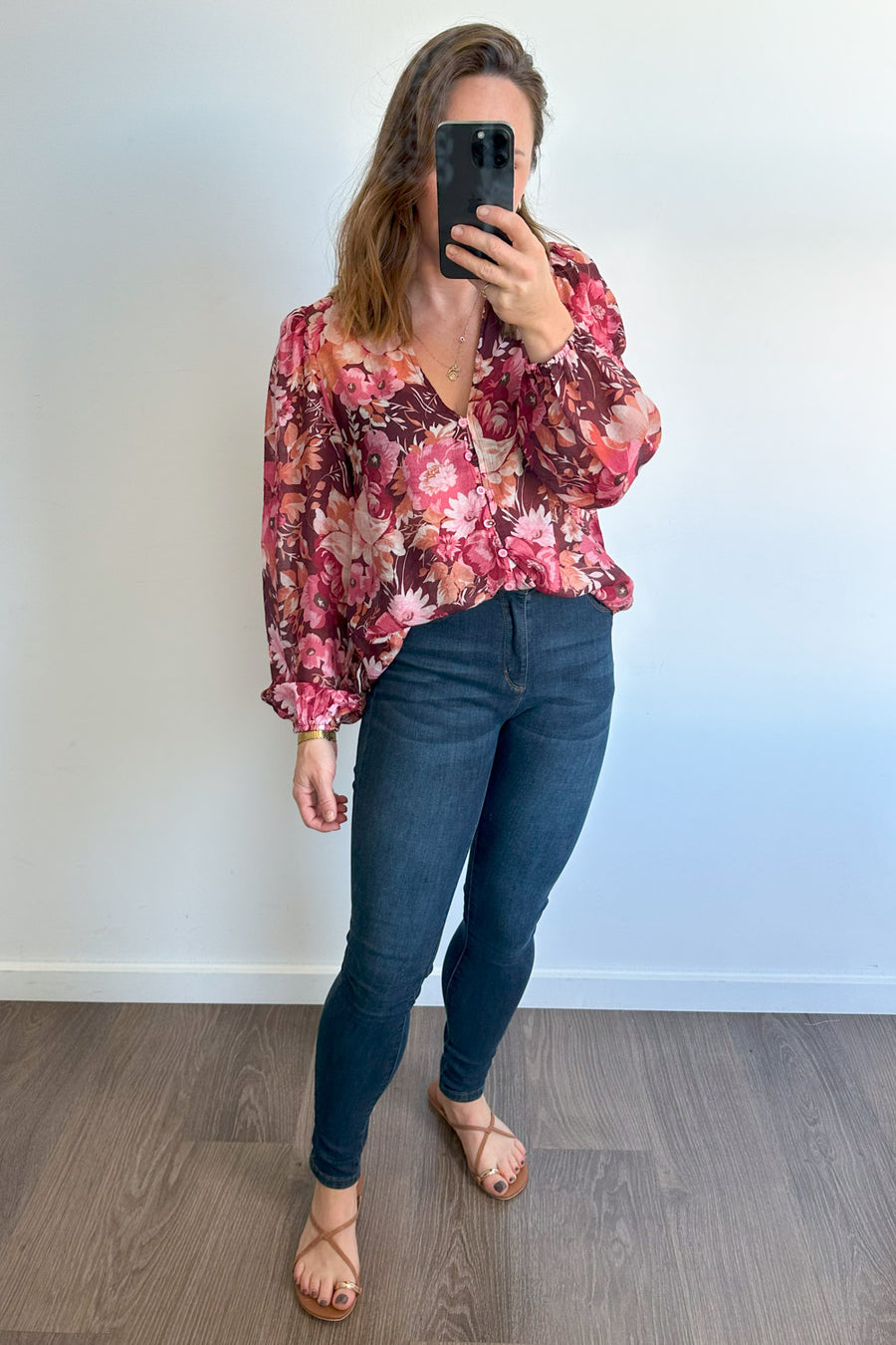 Burgundy Floral
