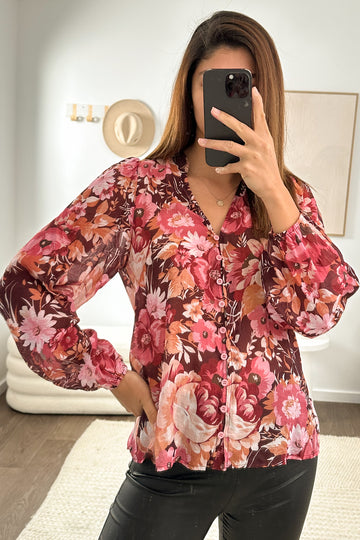 Burgundy Floral: kym