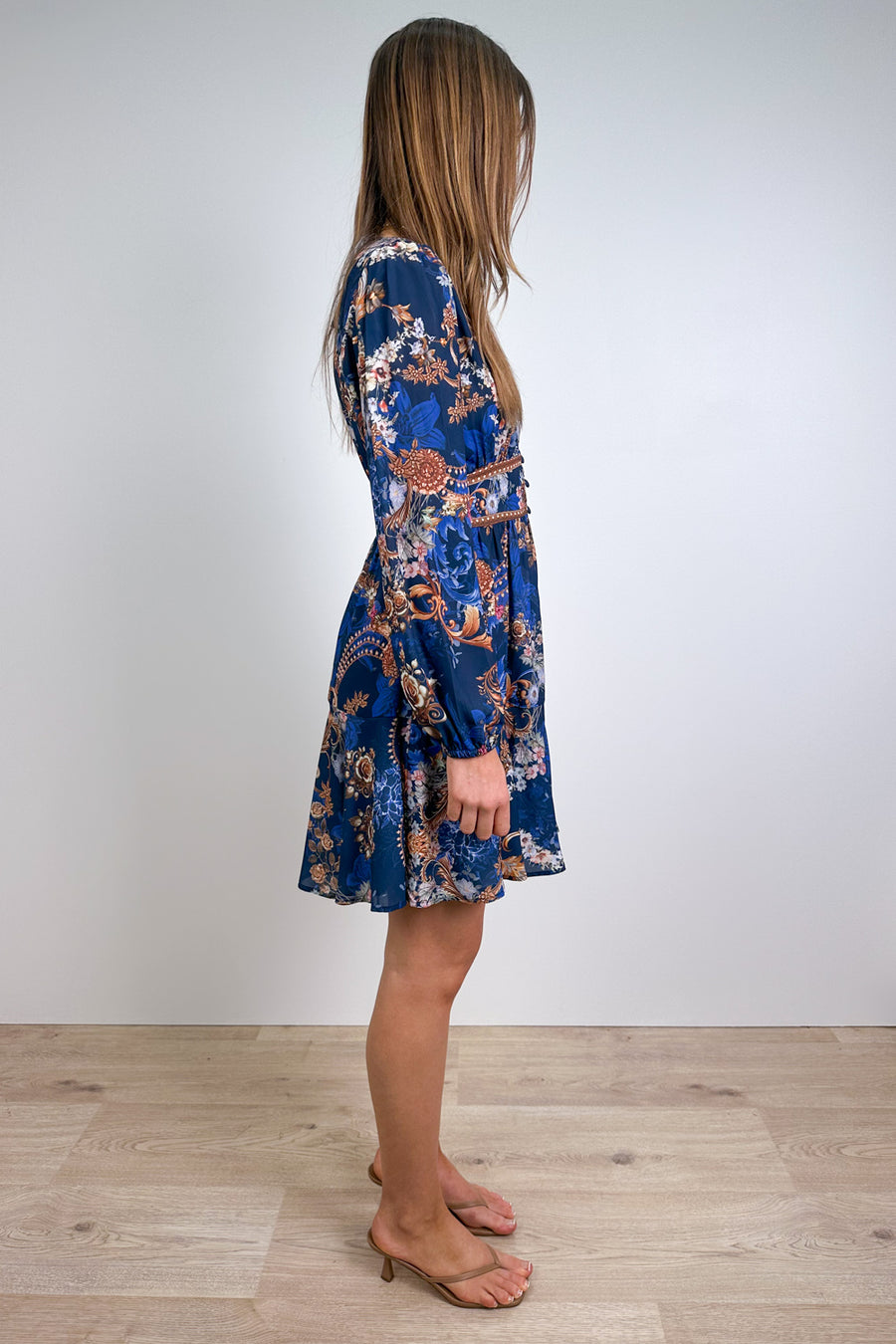 Navy Pearl Print