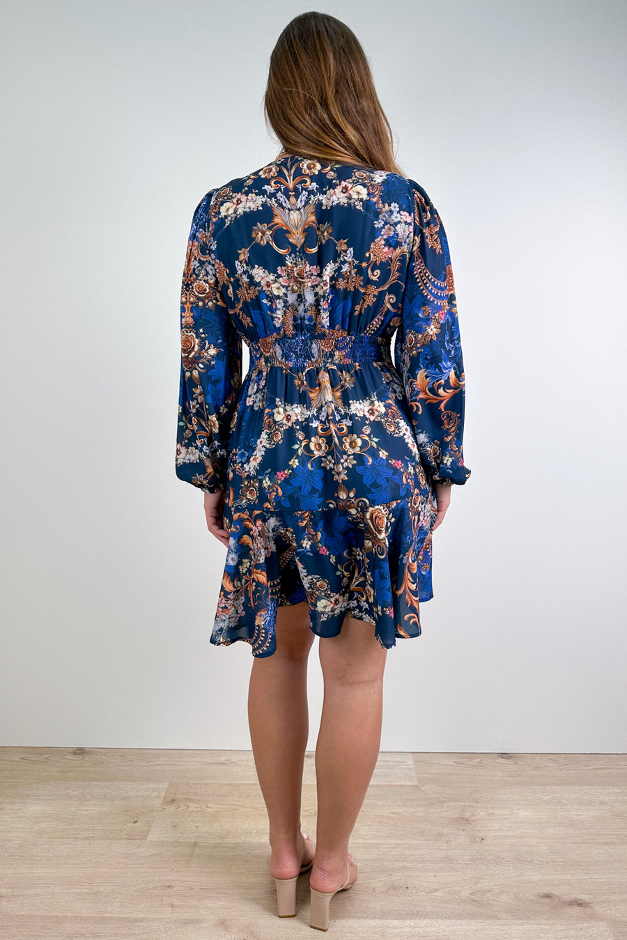 Navy Pearl Print