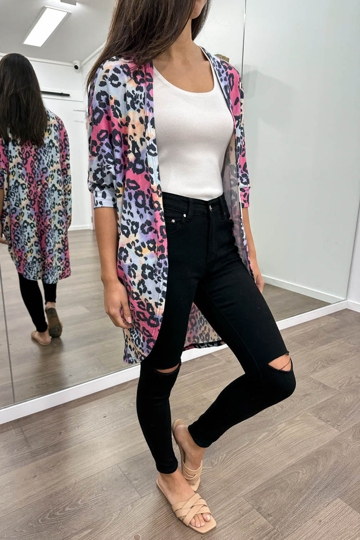 Pink Rainbow Leopard