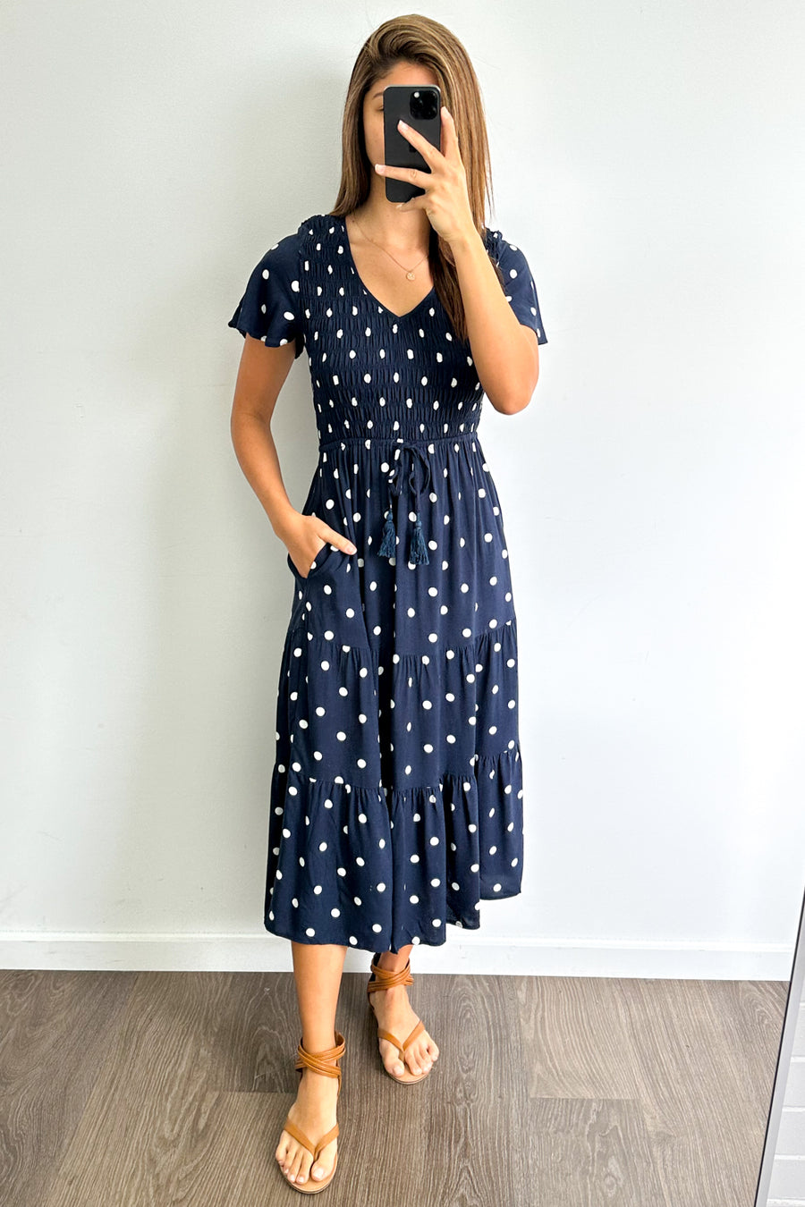 Navy White Spot