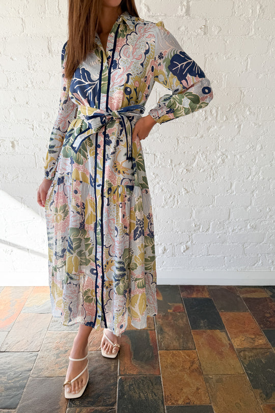 Navy Green Print: kym