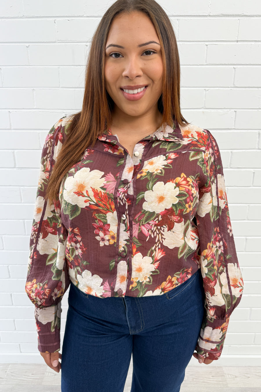 Burgundy Floral
