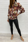 Burgundy Floral