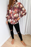 Burgundy Floral