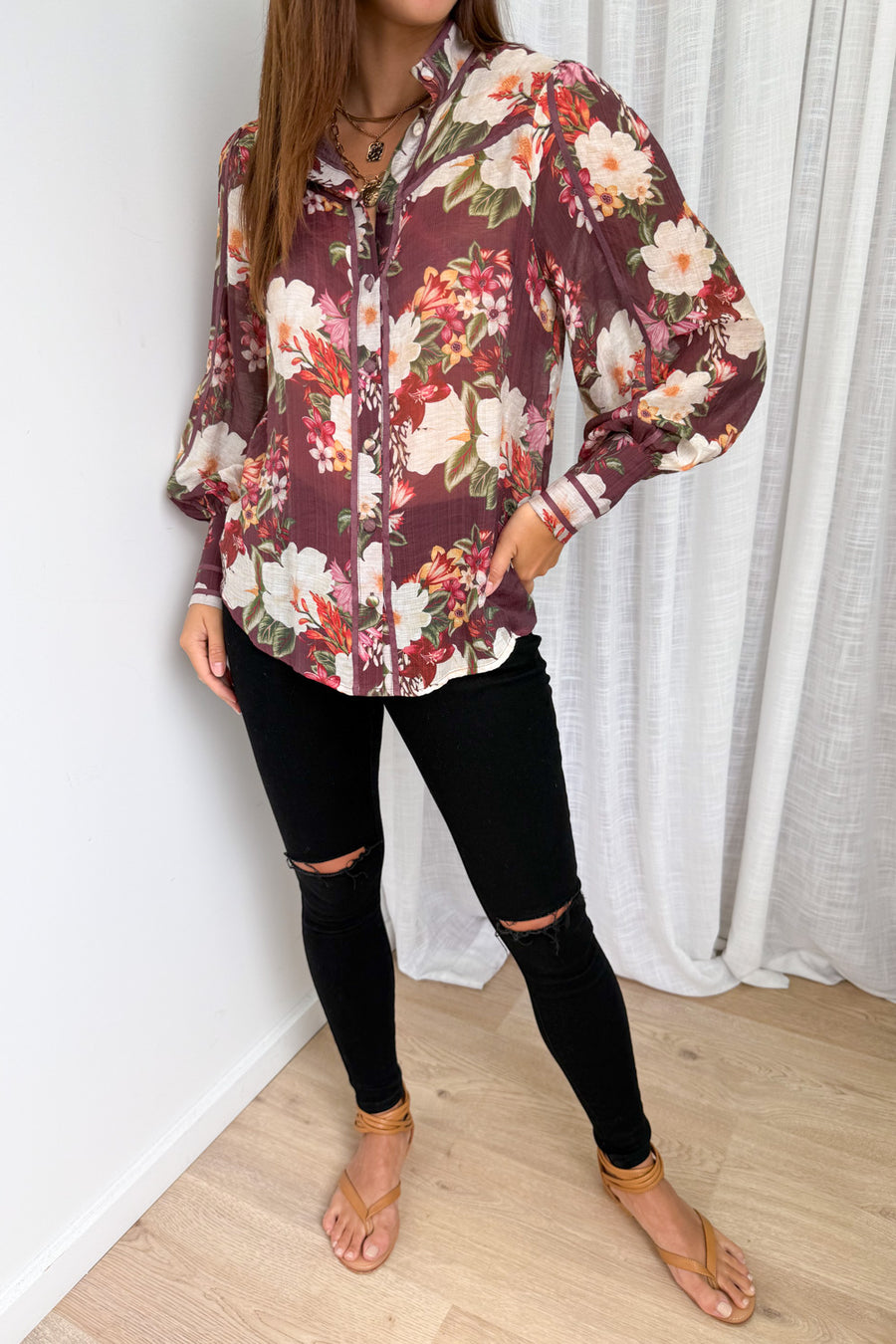 Burgundy Floral