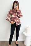 Burgundy Floral