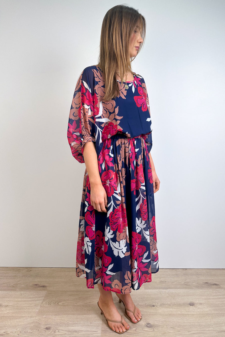 Navy Floral