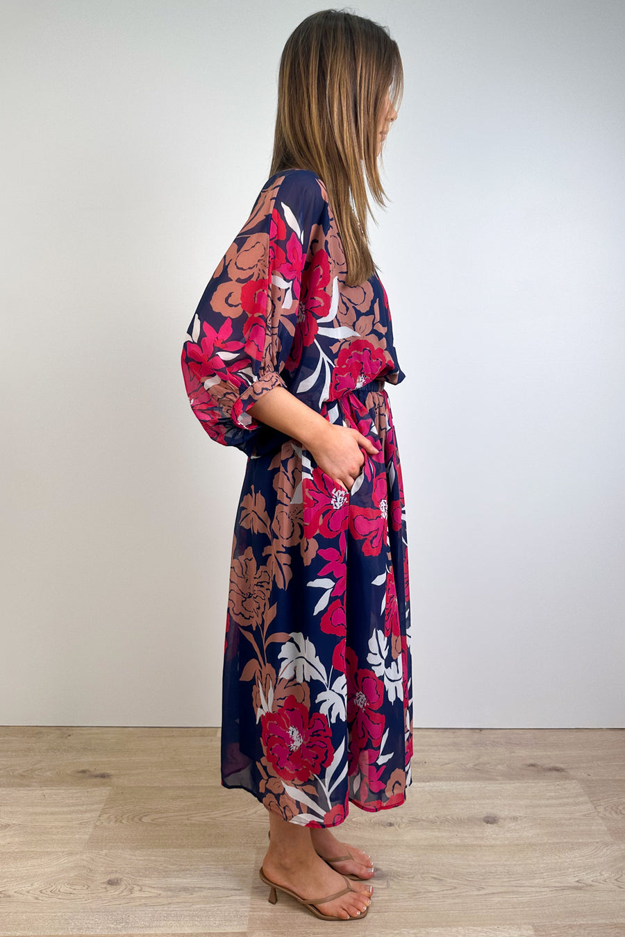 Navy Floral
