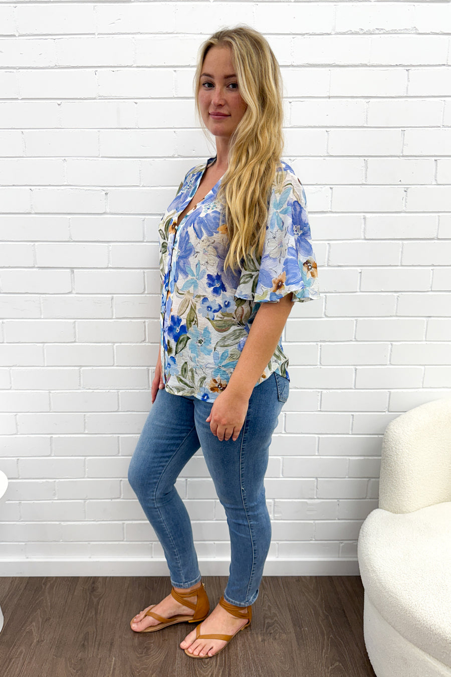 Blue Multi Floral