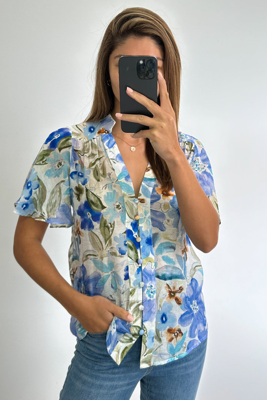 Blue Multi Floral