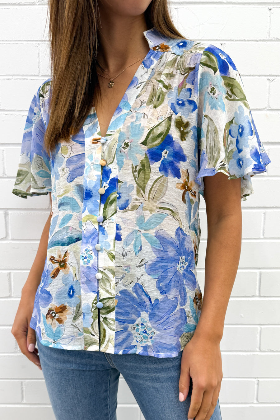 Blue Multi Floral