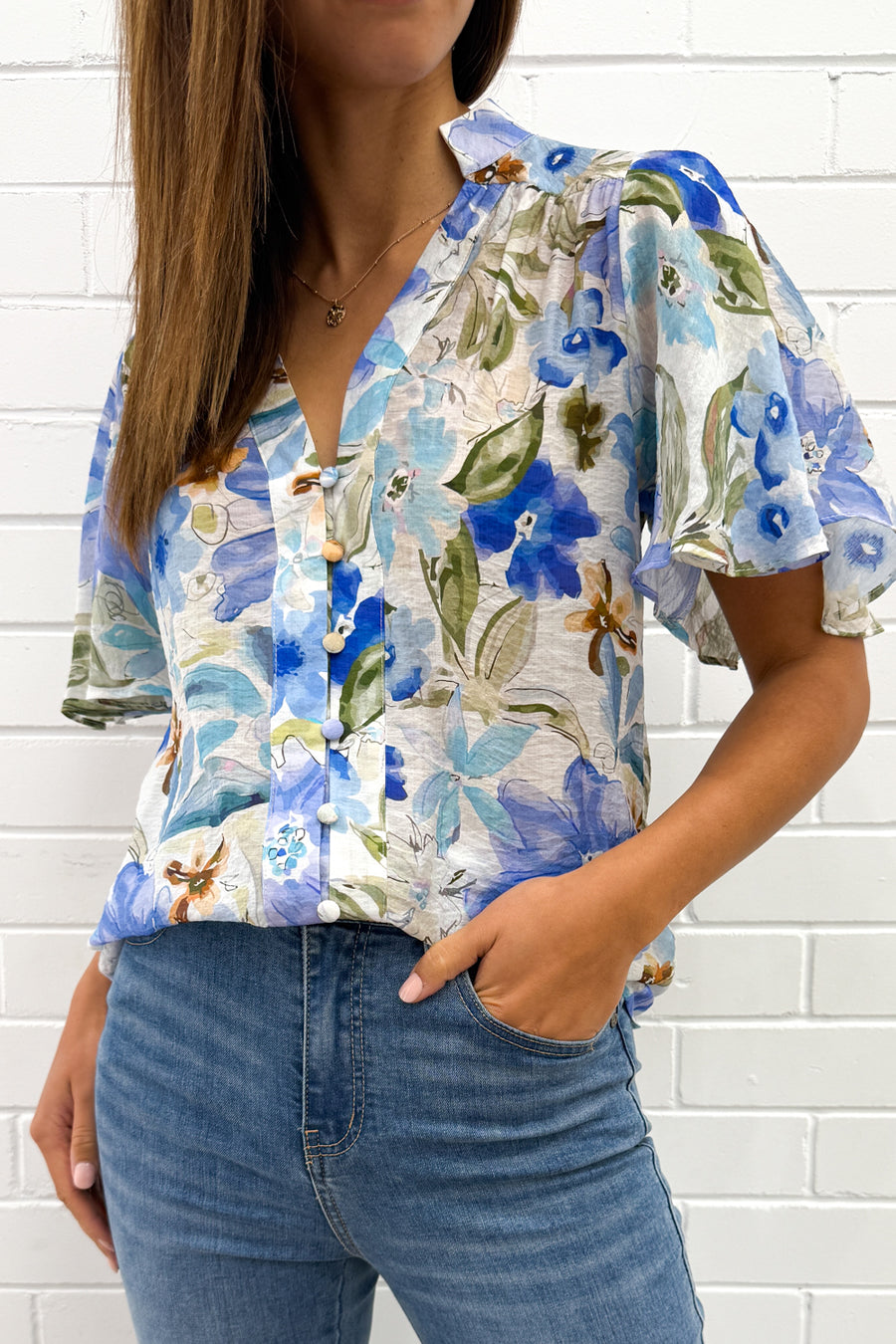 Blue Multi Floral