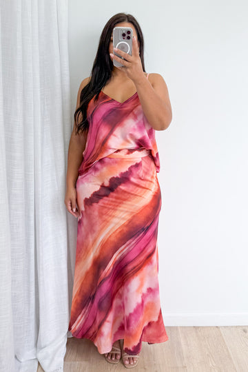 Pink Orange Sunset: ash