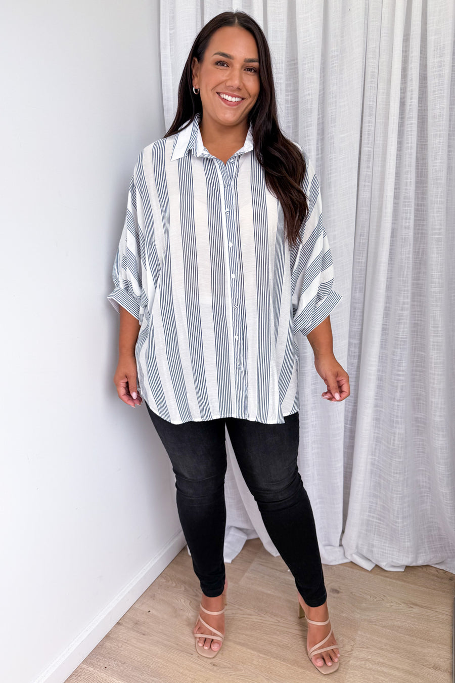 Blue White Stripe