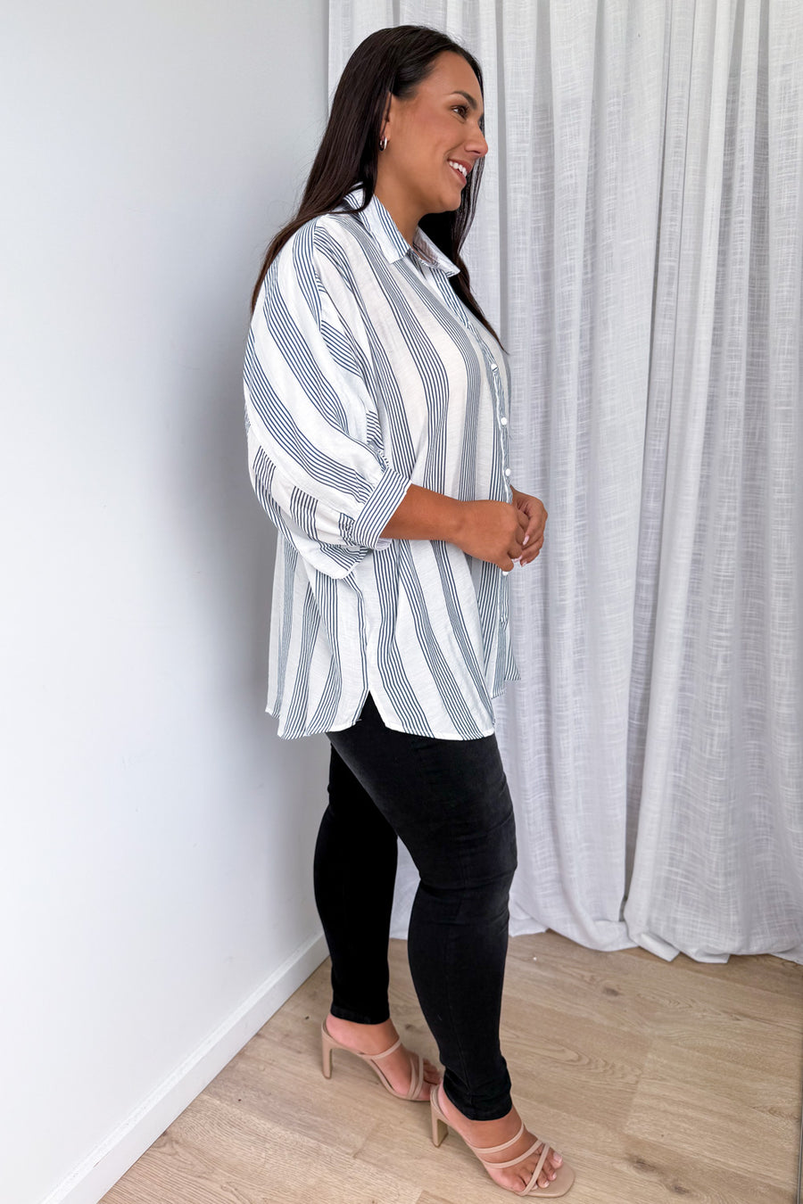 Blue White Stripe