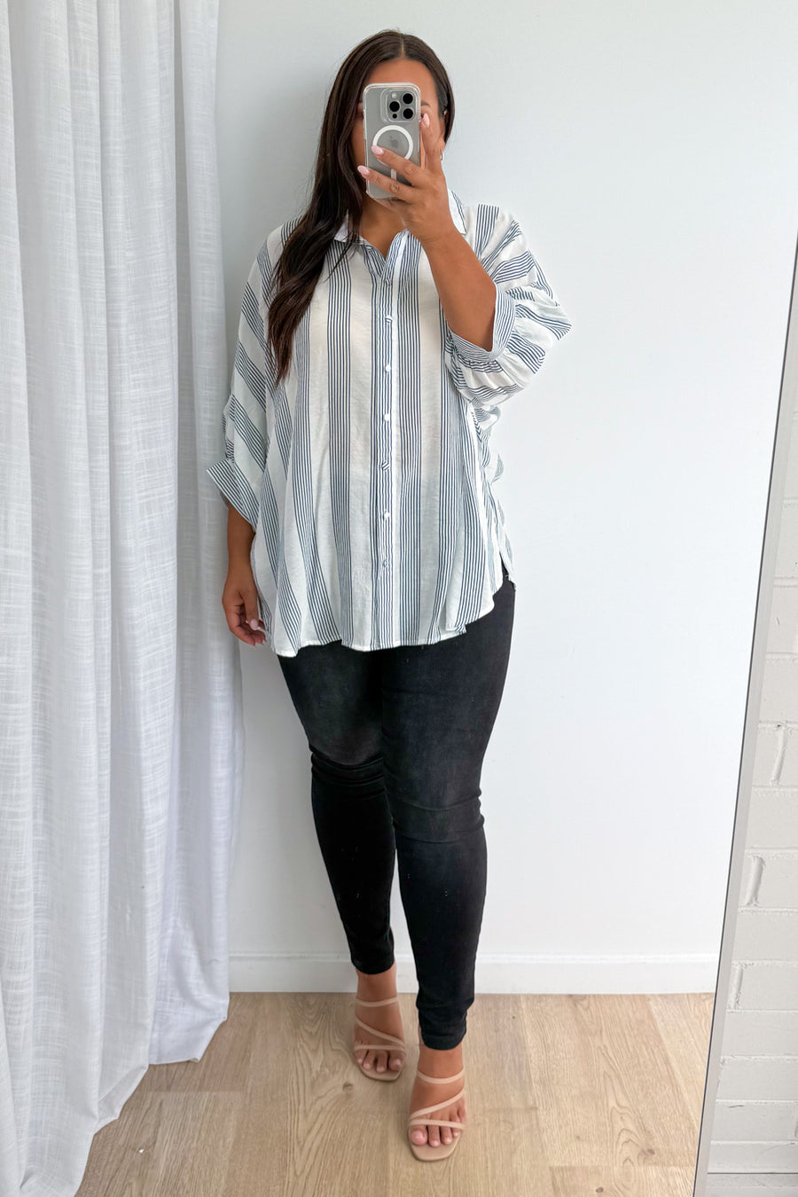 Blue White Stripe