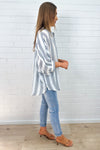 Blue White Stripe