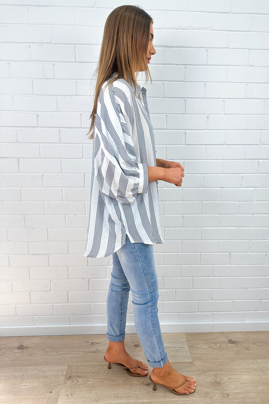 Blue White Stripe