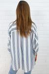 Blue White Stripe