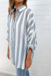 Blue White Stripe